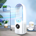 Bonuze Bladloze Ventilator met Luchtbevochtiger en LED-Display